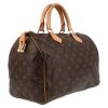 Louis Vuitton  Speedy 30 handbag  in brown monogram canvas  and natural leather - Detail D6 thumbnail