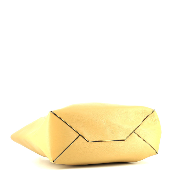 Shopping bag Celine  Cabas Clasp in pelle beige - Detail D4