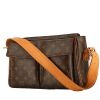 Bolso de mano Louis Vuitton  Viva Cité en lona Monogram marrón y cuero natural - 00pp thumbnail