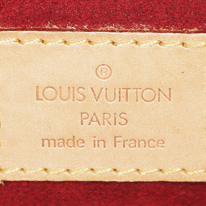 Bolso de mano Louis Vuitton  Viva Cité en lona Monogram marrón y cuero natural - Detail D3