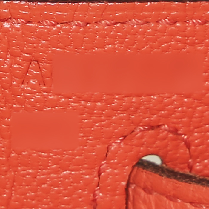 Borsa Hermès  Kelly 32 cm in pelle togo arancione - Detail D5