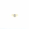 Vintage  solitaire ring in yellow gold and diamond - 360 thumbnail