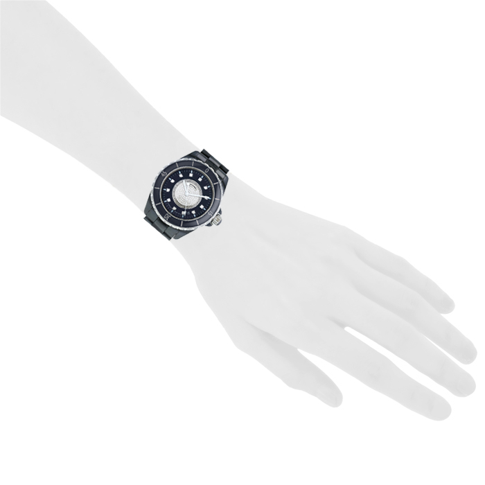 Chanel J12 Joaillerie  in ceramic black Circa 2008 - Detail D1