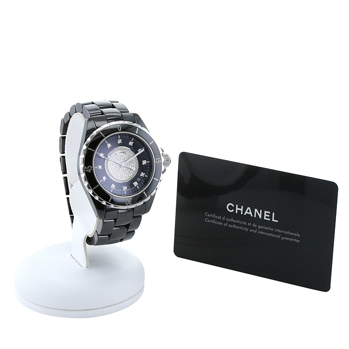 Chanel J12 Joaillerie  in ceramic black Circa 2008 - Detail D2
