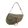 Dior  Saddle handbag  in brown burnished leather - 360 thumbnail
