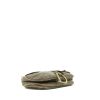Dior  Saddle handbag  in brown burnished leather - Detail D4 thumbnail