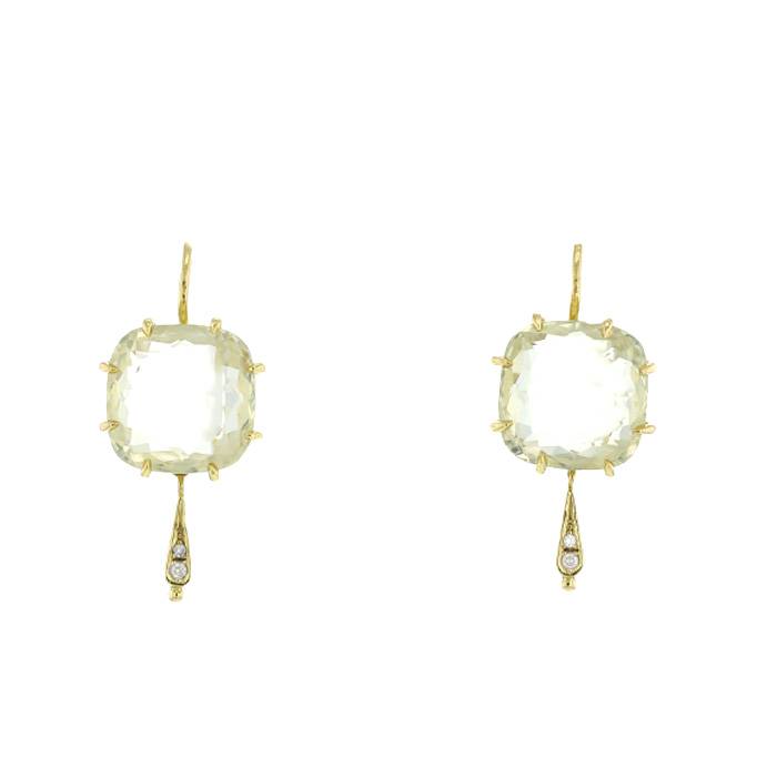 Pendientes H. Stern Moonlight de oro amarillo, citrinos y diamantes