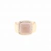 Anello Fred Pain de Sucre modello medio in oro rosa, diamanti e quarzo rosa - 360 thumbnail