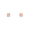 Orecchini Fred Pain de Sucre in oro rosa, diamanti e quarzo rosa - 00pp thumbnail