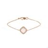 Bracelet Fred Pain de Sucre petit modèle en or rose, diamants et quartz rose - 00pp thumbnail