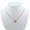 Fred Pain de Sucre medium model necklace in pink gold, diamonds and quartz - 360 thumbnail