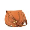 Chloé  Marcie shoulder bag  in brown grained leather - 360 thumbnail