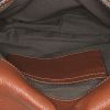 Chloé  Marcie shoulder bag  in brown grained leather - Detail D2 thumbnail