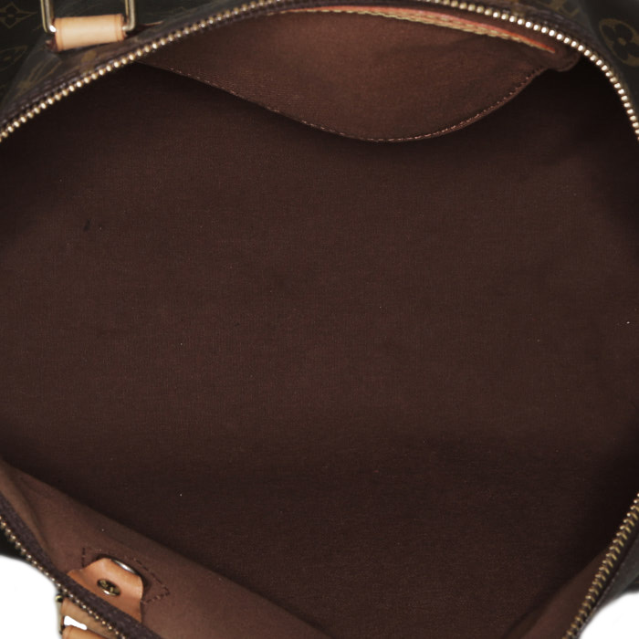 Borsa Louis Vuitton  Speedy 40 in tela monogram cerata e pelle naturale - Detail D2