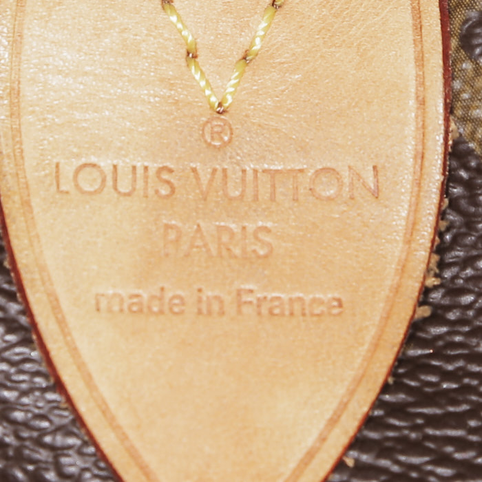 Sac à main Louis Vuitton  Speedy 40 en toile monogram enduite et cuir naturel - Detail D3