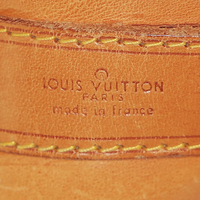 Louis Vuitton  Randonnée backpack  in brown monogram canvas  and natural leather - Detail D3