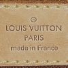 Bolso bandolera Louis Vuitton  Porte documents Voyage en lona Monogram marrón y cuero natural - Detail D4 thumbnail