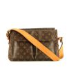 Bolso de mano Louis Vuitton  Viva Cité en lona Monogram marrón y cuero natural - 360 thumbnail