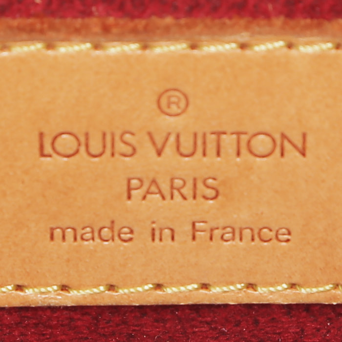 Louis Vuitton  Viva Cité handbag  in brown monogram canvas  and natural leather - Detail D3