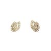 Van Cleef & Arpels   1970's earrings for non pierced ears in yellow gold and diamonds - 00pp thumbnail