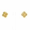 Paire de boucles d'oreilles Van Cleef & Arpels Alhambra en or jaune - 360 thumbnail