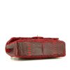 Bolso de mano Chanel  Timeless Classic en piel de pitón bicolor roja y negra - Detail D5 thumbnail