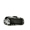 Bolso bandolera Chanel  Mini Timeless en lona negra y cuero negro - Detail D4 thumbnail