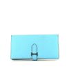 Billetera Hermès  Portefeuille en cuero epsom azul - 360 thumbnail