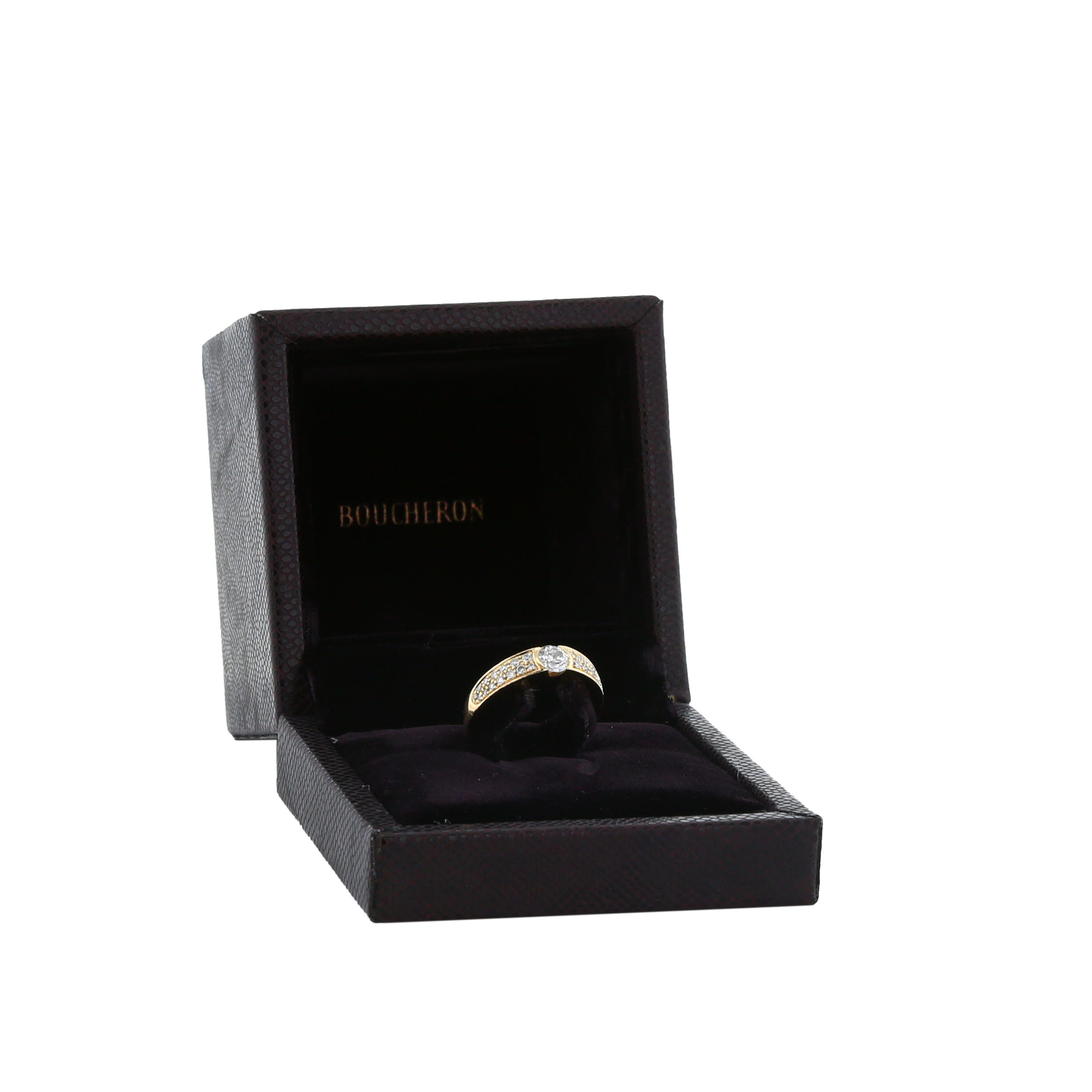 Bague Boucheron  en or jaune et diamants - Detail D2