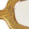 Mithé Espelt, "Oblong" hand mirror, in embossed earthenware and crackled gold, from the 1950's - Detail D1 thumbnail