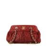 Chanel  Mademoiselle handbag  in red quilted leather - 360 thumbnail