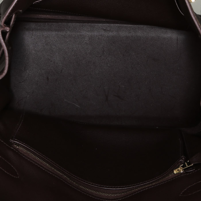 Hermès  Birkin 30 cm handbag  in brown swift - Detail D2
