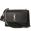 Saint Laurent  Sunset shoulder bag  in black leather - 00pp thumbnail