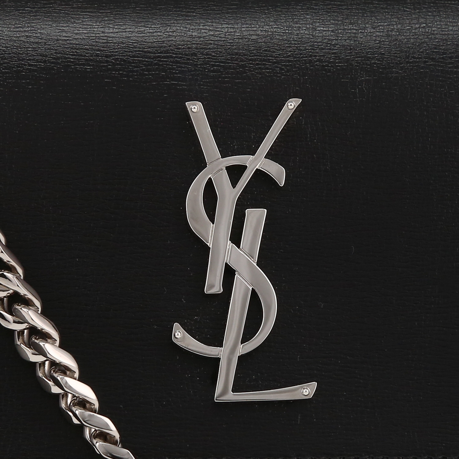 Borsa a tracolla Saint Laurent  Sunset in pelle nera - Detail D1