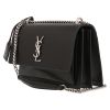 Saint Laurent  Sunset shoulder bag  in black leather - Detail D3 thumbnail