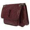 Borsa a tracolla Saint Laurent  Niki modello medio  in pelle bordeaux - Detail D3 thumbnail