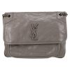 Saint Laurent  Niki medium model  shoulder bag  in grey leather - Detail D2 thumbnail