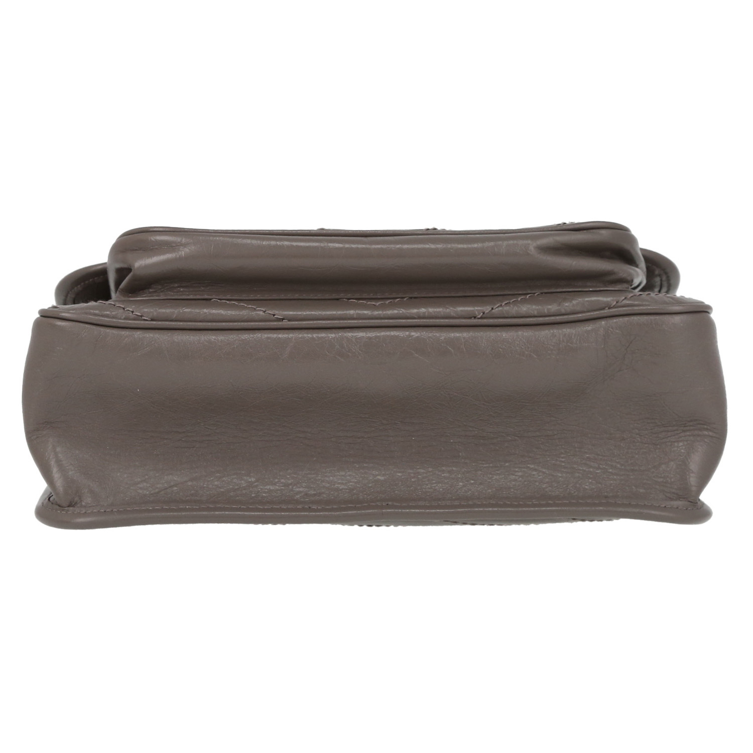 Borsa a tracolla Saint Laurent  Niki modello medio  in pelle grigia - Detail D4