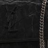 Bolso bandolera Saint Laurent  Niki Baby en cuero negro - Detail D1 thumbnail