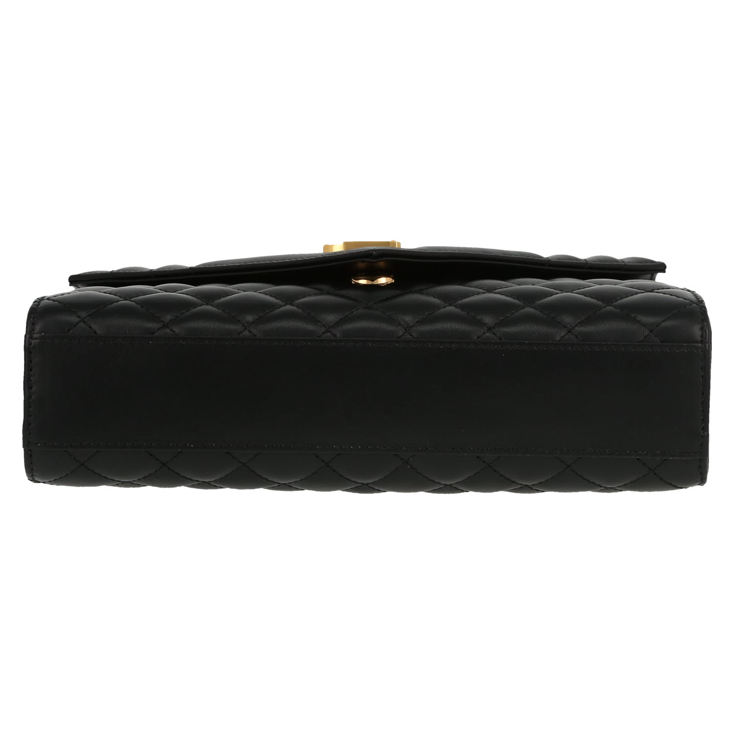 Borsa a tracolla Saint Laurent  Enveloppe modello medio  in pelle trapuntata nera - Detail D1