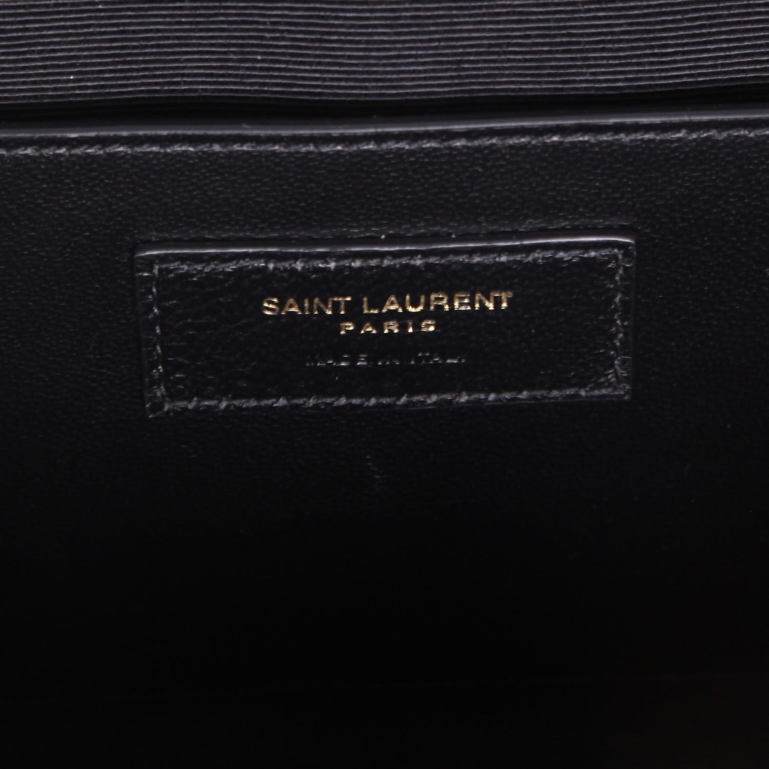 Saint Laurent  Enveloppe medium model  shoulder bag  in black quilted leather - Detail D2