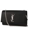 Bolso bandolera Saint Laurent  Kate en cuero granulado negro - 00pp thumbnail