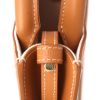 Celine  Vertical mini  shoulder bag  in beige canvas  and brown leather - Detail D2 thumbnail