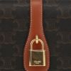 Celine  Tabou medium model  shoulder bag  "Triomphe" canvas  and brown leather - Detail D1 thumbnail