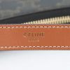 Bolso de mano Celine  Ava modelo mediano  en tejido "Triomphe" y cuero marrón - Detail D3 thumbnail