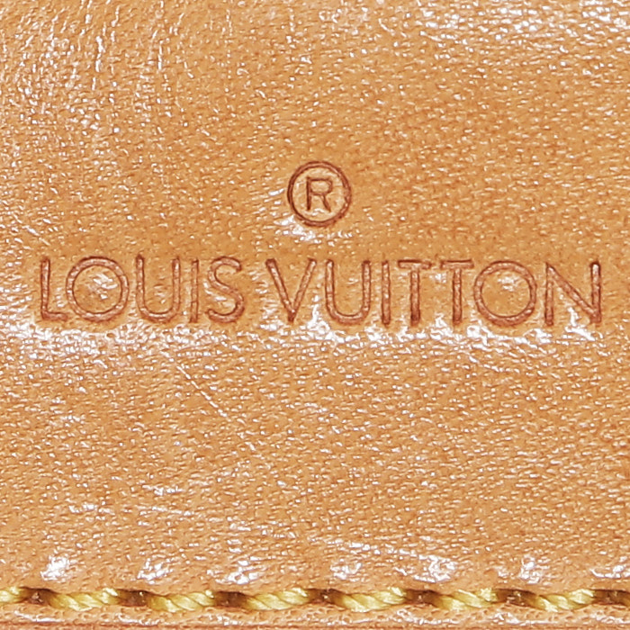 Sac à main Louis Vuitton  Boulogne en toile monogram marron et cuir naturel - Detail D3