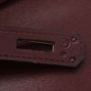 Hermès  Kelly 32 cm handbag  in burgundy box leather - Detail D9 thumbnail