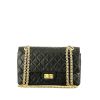 Chanel  Chanel 2.55 shoulder bag  in black quilted leather - 360 thumbnail