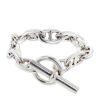 Hermès Chaine d'Ancre very large model bracelet in silver - 00pp thumbnail