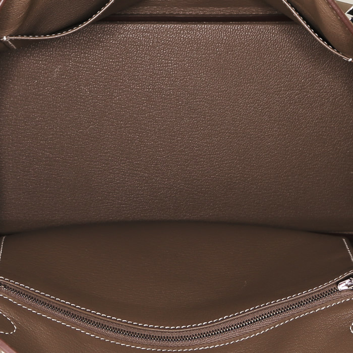 Sac à main Hermès  Birkin 30 cm en cuir epsom étoupe - Detail D2